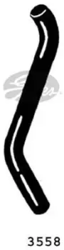 Image of Curved Radiator Hose 405mm X 31 Gates 3558