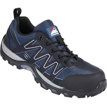 Image of 4300 Mens Metal Free Blue/Black Cross Safety Trainers - Size 9 - Himalayan