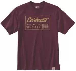 Image of Carhartt Crafted Graphic T-Shirt, red, Size L, red, Size L