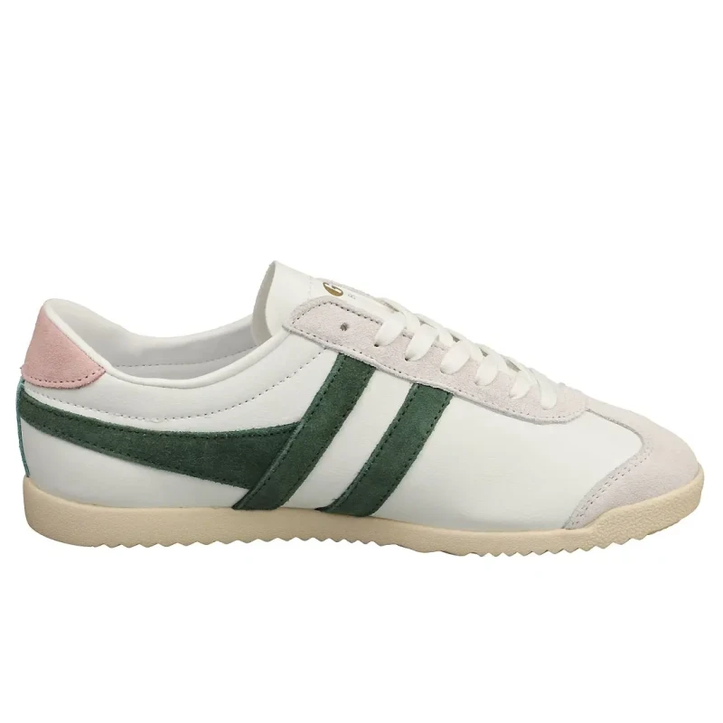 Image of Gola Classics Womens Bullet Pure Trainers White Evergreen Pink - UK 5 Multi female PS4354WN5