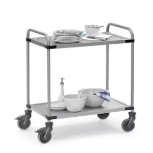 image of Slingsby Modular Stainless Steel Trolley, 1000 x 600MM With 2 Shelves