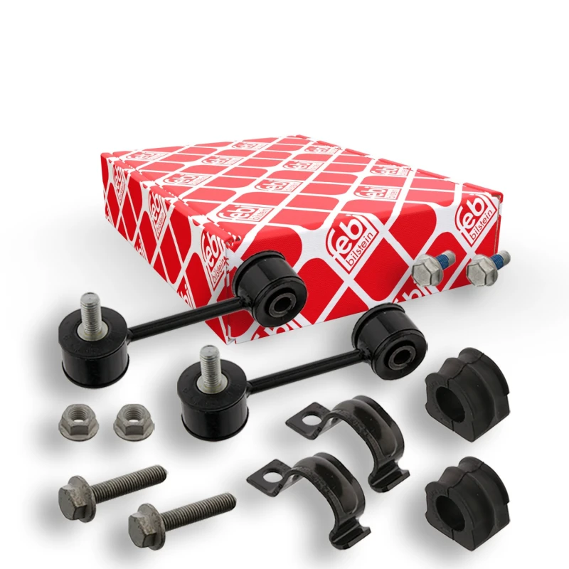 Image of FEBI BILSTEIN 36758 Repair Kit, stabilizer suspension ProKit Front Axle, with coupling rod Repair Kit,stabilizer suspension (1097)