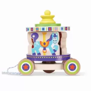 image of Melissa and Doug Carousel Pull Toy