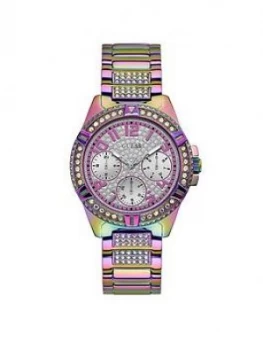 Guess Lady Frontier Multi Coloured Crystal Set Bracelet Ladies Watch