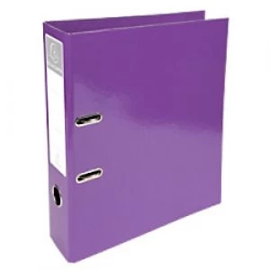 Image of Exacompta Lever Arch File 53626E 70 mm Pressboard 2 ring A4 Purple Pack of 10