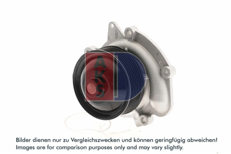 Image of AKS DASIS 570417N Water pump Aluminium Housing, with V-ribbed belt pulley Water Pump (1260)