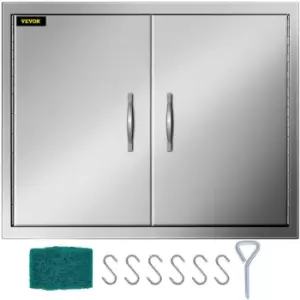 Image of VEVOR Walled Bbq Island Doors 30.5"h X 21''w + Ss Handles Grill Kitchen