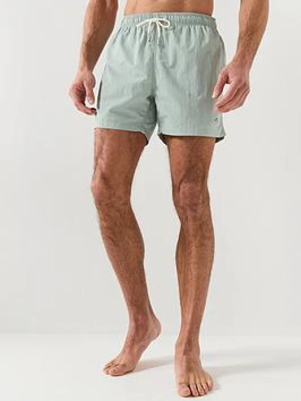 Image of Gant Logo Swim Shorts Ceramic Grey XXL