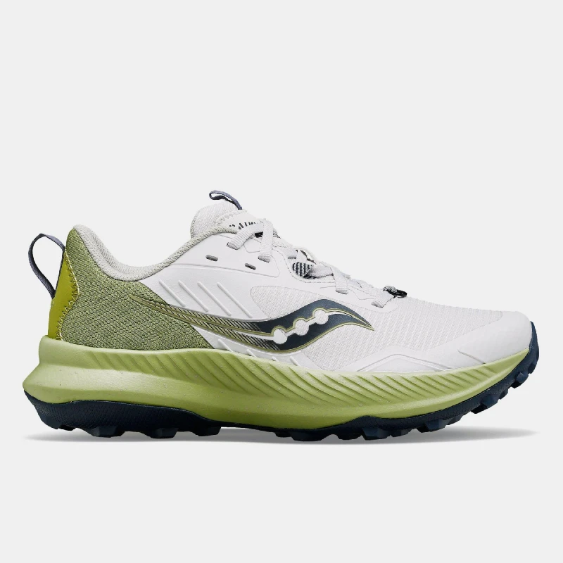 Image of Saucony Blaze Trail Shoe White Green female UK 4