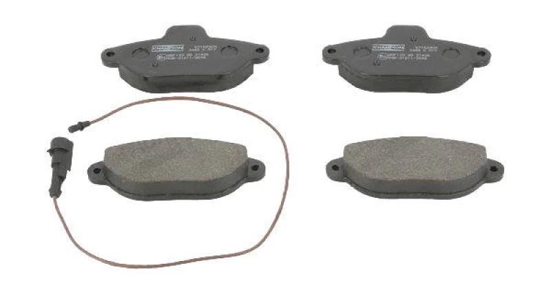 Image of CHAMPION 571523CH Brake pad set incl. wear warning contact Brake Pad Set,disc brake (402)