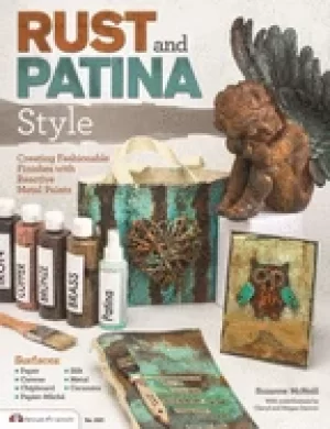 Image of rust and patina style creating fashionable finishes with reactive metal pai
