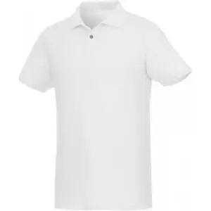Image of Elevate Mens Beryl Short Sleeve Organic Polo Shirt (3XL) (White)