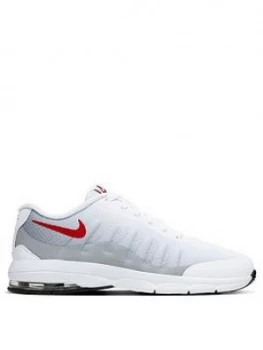 Image of Nike Air Max Invigor Print Childrens Trainer, White/Red/Grey, Size 1