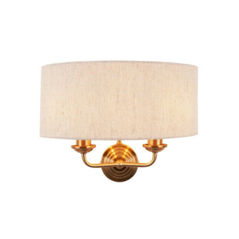 Image of EDITE Harrington 2-Light Wall Light in Vintage Brass Natural ONE SIZE