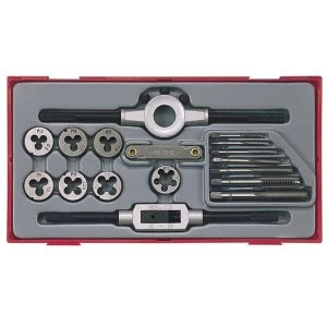 Image of Teng TTTD17 Rethreading Tap & Die Set, 17 Piece
