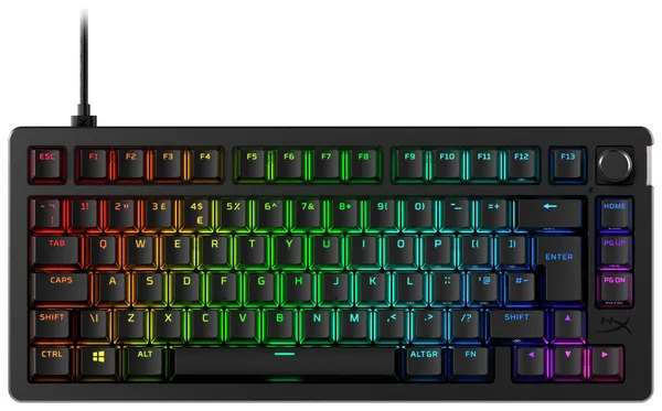 image of HyperX Alloy Rise 75 Mechanical Wired Gaming Keyboard Black