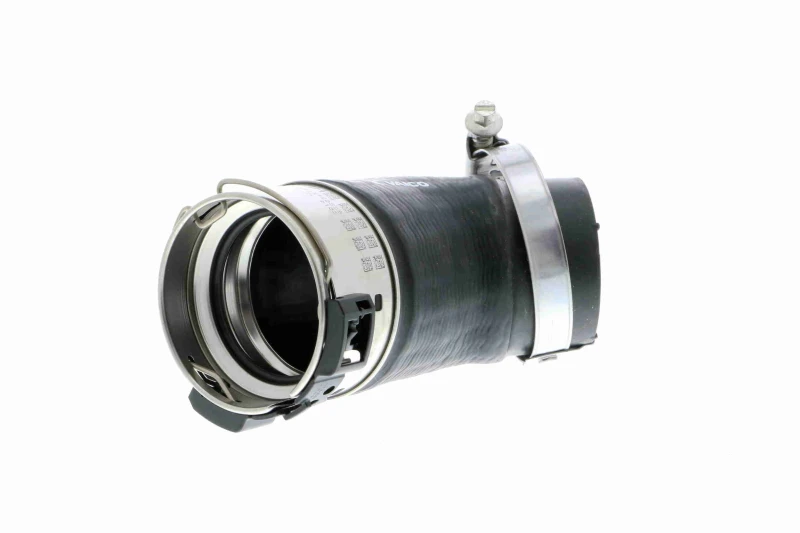 Image of VAICO V10-2832 Turbocharger Hose Rubber with fabric lining, Q+, original equipment manufacturer quality Rubber with fabric lining Charger Intake Hose