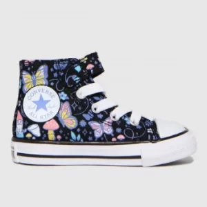 image of Converse Multi Hi 1v Butterfly Trainers Toddler