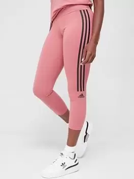Image of adidas Technical Cotton 7/8 Leggings - Light Red, Light Red, Size 2XL, Women