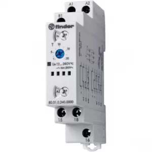 Image of Finder 80.01.0.240.0000 Time Delay Relay, Timer, 1 changeover cont...