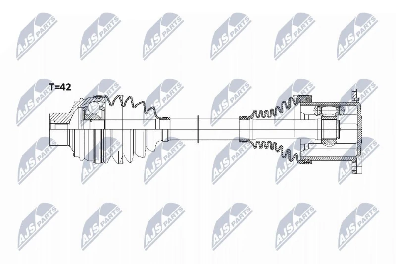 Image of NTY Drive shaft NTY NPW-AU-008
