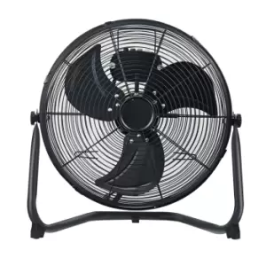 image of Devola 16" Black Floor Air Circulator Fan - DV16FFB