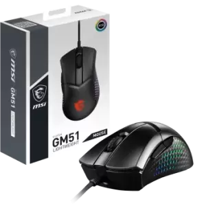 Image of MSI CLUTCH GM51 Lightweight RGB 26,000 DPI Gaming Mouse