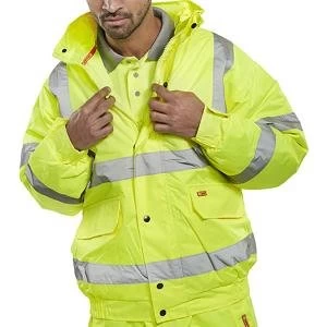 Image of SuperTouch Large High Visibility Standard Jacket Storm Bomber with