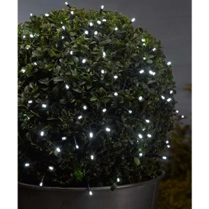 image of Smart Solar 100 LED Solar-Powered String Lights - White