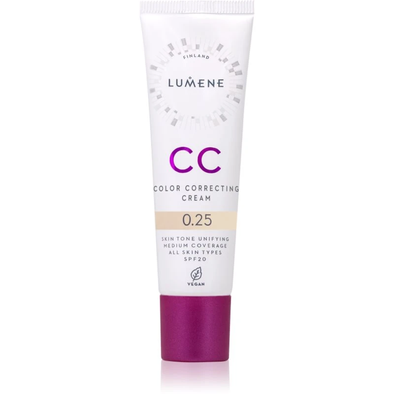 Image of Lumene CC Color Correcting Cream CC cream for even skin tone SPF 20 shade 0.25 (Neutral) 30ml