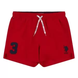 image of US Polo Assn Swim Shorts Mens - Red