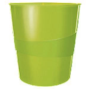 Image of Leitz WOW Waste Bin 15 L Metallic Green