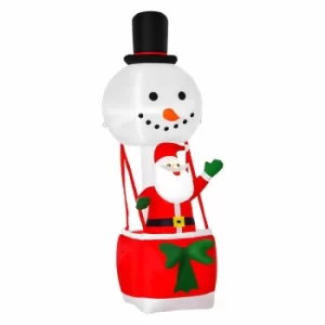 Image of Inflatable Light Up Santa Hot Air Balloon 250cm, Red