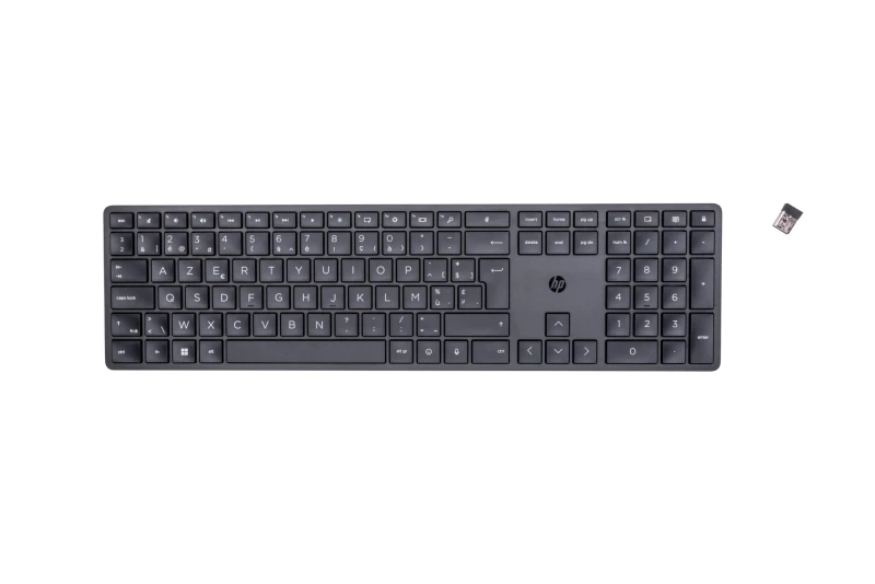 Image of HP 450 Programmable Wireless keyboard RF Wireless + USB AZERTY Belgian