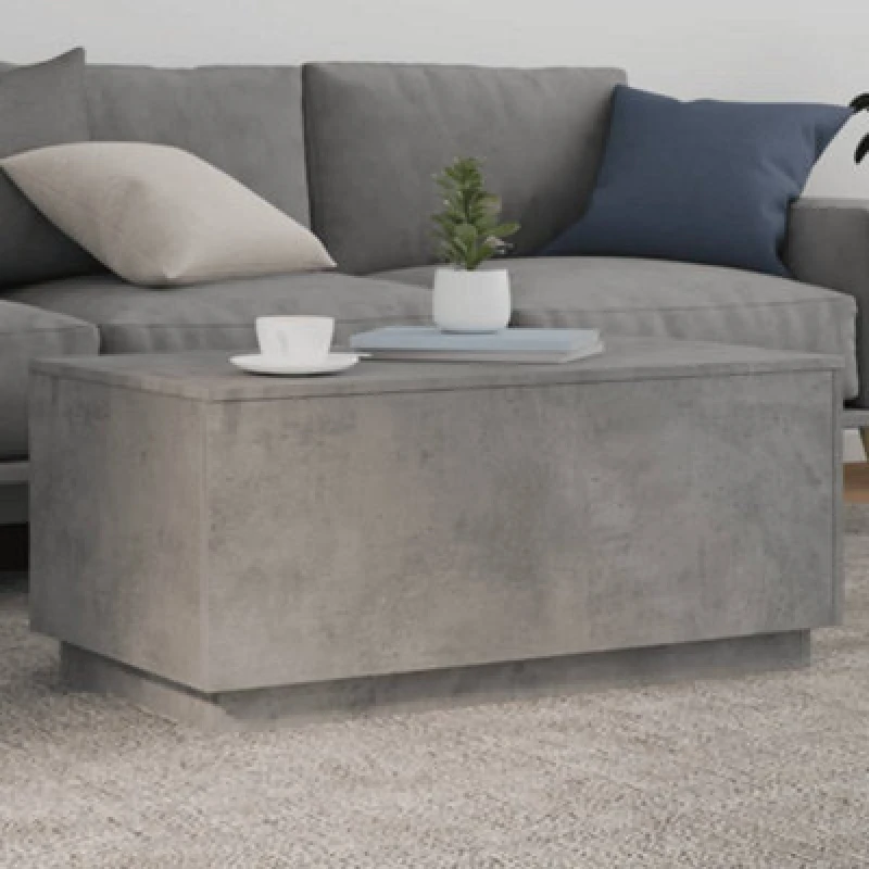 Image of VIDAXL Vidaxl - Coffee Table with LED Lights Concrete Grey 90x50x40cm 8721012466470