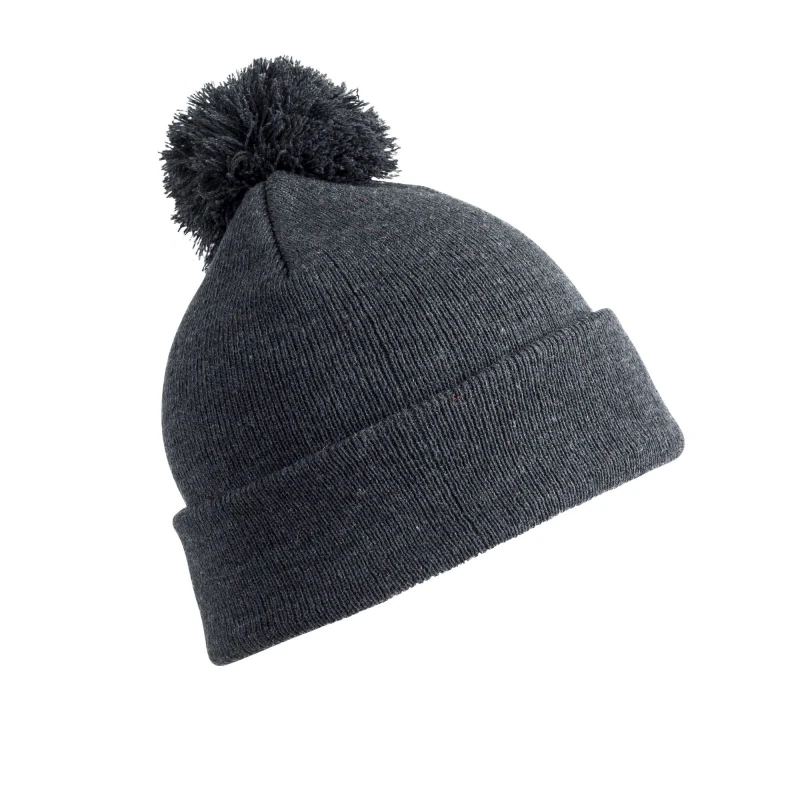 Image of Result Result Men Pom Pom Beanie in Grey Grey One Size Male 5059444792885