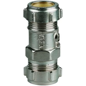 Image of Wickes Nickel Finsh Straight Service Valve - 22mm