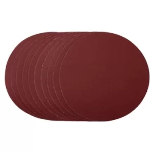 Image of Draper Sanding Discs, 180mm, Hook & Loop, 240 Grit, (Pack of 10)