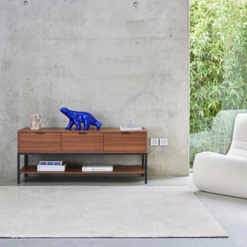 Image of sweeek 3-drawer Walnut TV Unit Walnut