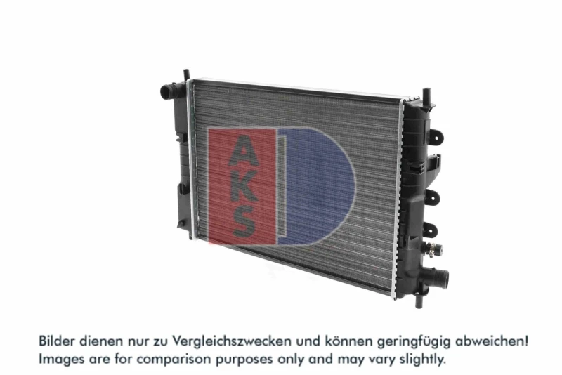 Image of AKS DASIS 090600N Engine radiator Aluminium, Mechanically jointed cooling fins Radiator,engine cooling (470)