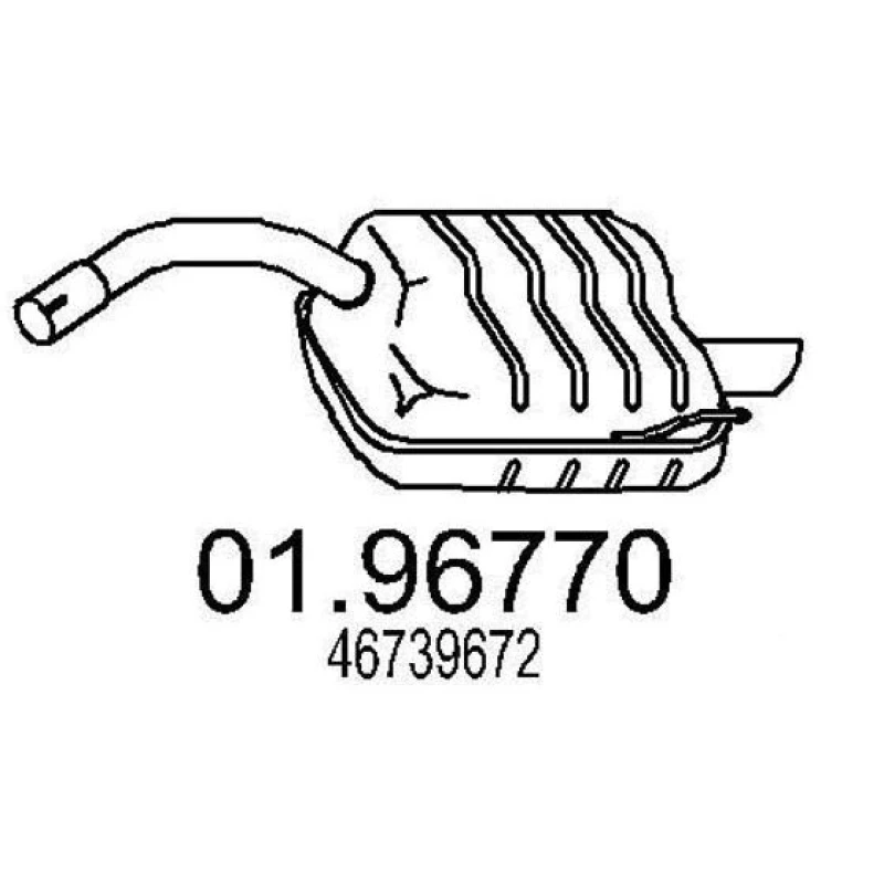 Image of MTS 01.96770 Rear silencer End Silencer (3437)