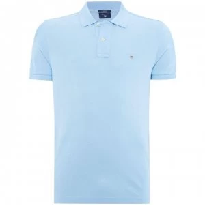 image of Gant Gant Original Pique Short Sleeve Polo - Light Blue