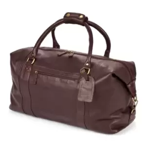 image of Eastern Counties Leather Large Holdall Bag (One size) (Tan)