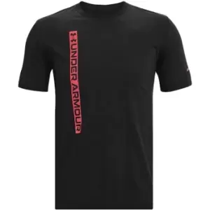 Image of Under Armour Wordmark Short Sleeve - Black