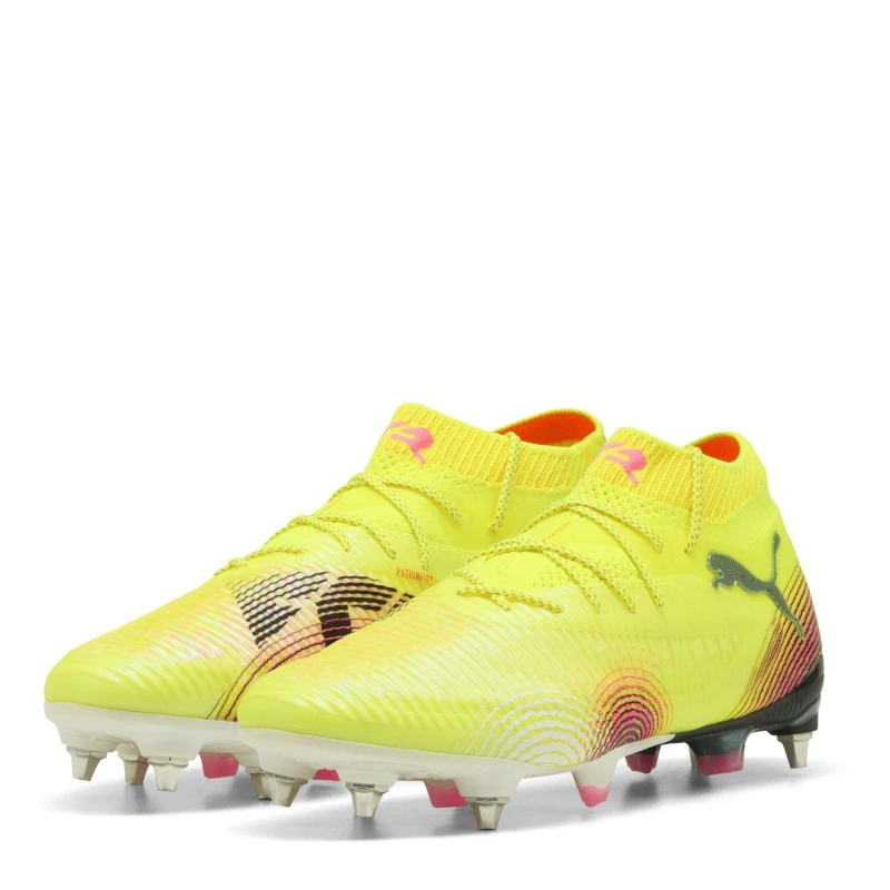 Image of Puma Future 8 Ultimate Soft Ground Football Boots Juniors Yellow Alert unisex 4.5 (37.5)