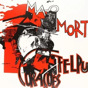 Image of Mao Morta - Coracoes Felpudos Red / Black Splatter Vinyl