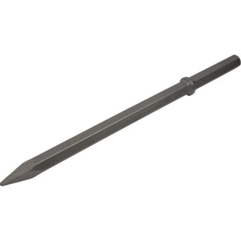 Image of Loops 620mm Impact Breaker Point - 1 & 1/4" Hex Shank - Demolition Breaker Chisel Metallics