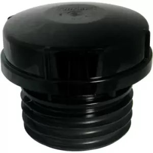Image of 110MM AIR ADMITTANCE VALVE - PUSH FIT BLACK - Black