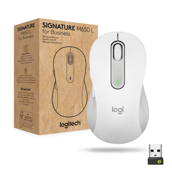 image of Logitech Logitech Signature M650 L Wireless Mouse for Business 910-006349