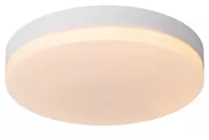 image of Biskit Modern Flush ceiling light Bathroom - Ø40cm - LED - 1x36W 2700K - IP44 - White